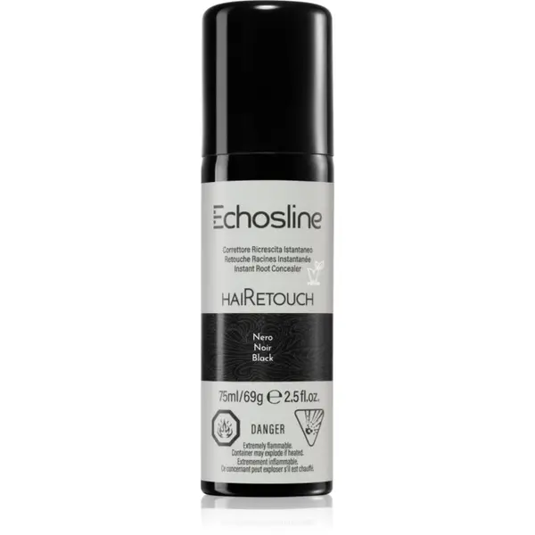 Echosline Echosline Hairetouch Hairtouch спрей за мигновено прикриване на израснала коса цвят Black 75 мл.