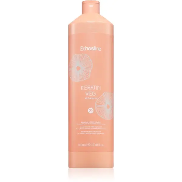 Echosline Echosline Keratin veg Shampoo подхранващ шампоан за възстановяване и подсилване на косата с аминокиселини 1000 мл.
