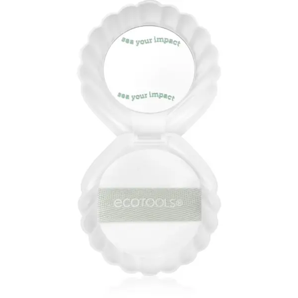EcoTools EcoTools Sea Gems Pearl Puff + Case козметично огледалце с пухче 1 бр.