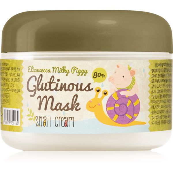 Elizavecca Elizavecca Milky Piggy Glutinous Mask 80% Snail Cream интензивна хидратираща и подхранваща маска с екстракт от охлюв 100 гр.