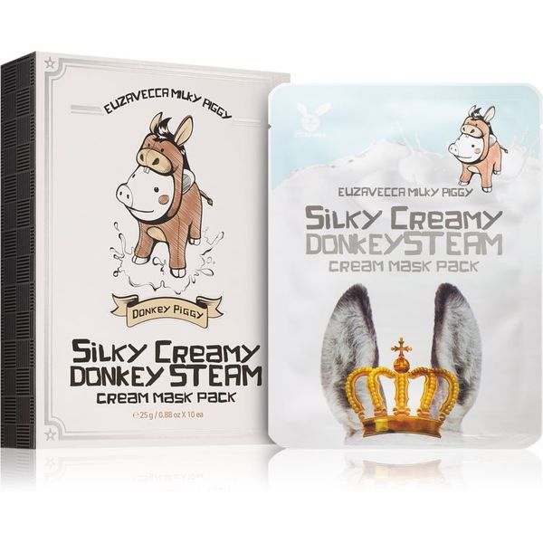 Elizavecca Elizavecca Milky Piggy Silky Creamy Donkey Steam Mask комплект платнени маски за подхранване и хидратация 10x25 мл.