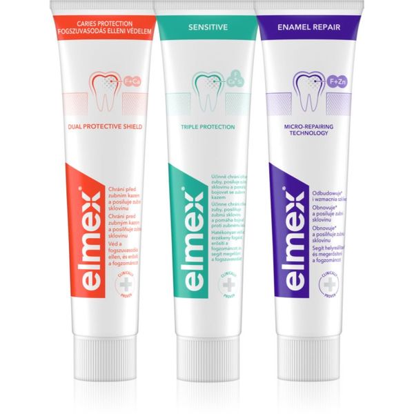 Elmex Elmex Mix Trio паста за зъби 3x75 мл.