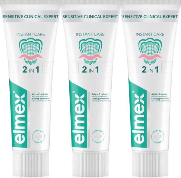 Elmex Elmex Sensitive Clinical Expert паста за зъби за чувствителни зъби 3x75 мл.