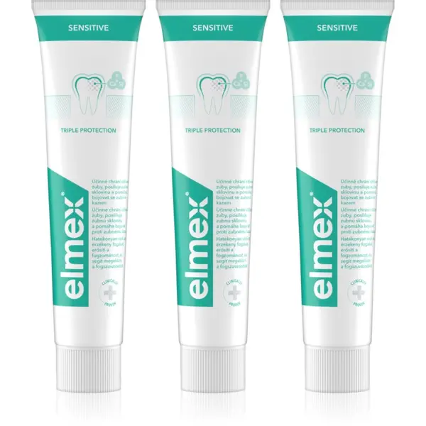 Elmex Elmex Sensitive паста за чувствителни зъби 3x75 мл.