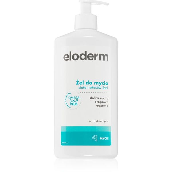 Eloderm Eloderm Body & Hair Shower Gel миещ гел за тяло и коса за деца от раждането им 400 бр.