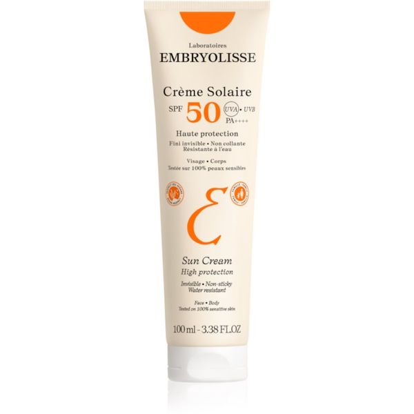 Embryolisse Embryolisse Sun Protection водоустойчив крем за слънчеви бани SPF 50 100 мл.