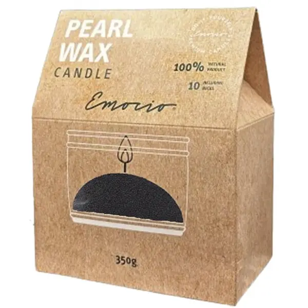 Emocio Emocio Pearl wax Black свещ 350 гр.