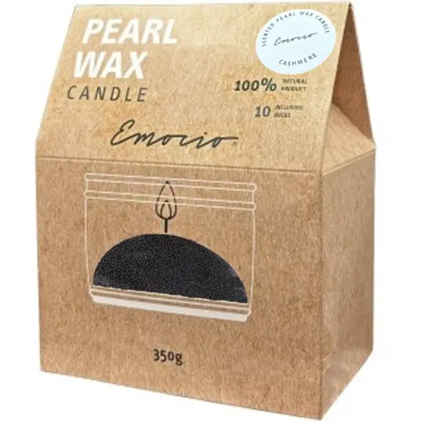 Emocio Emocio Pearl wax Cashmere Black ароматна свещ 350 гр.