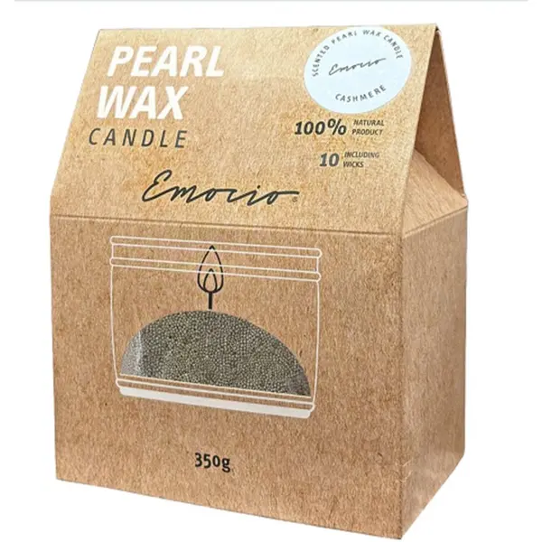 Emocio Emocio Pearl wax Cashmere White ароматна свещ 350 гр.