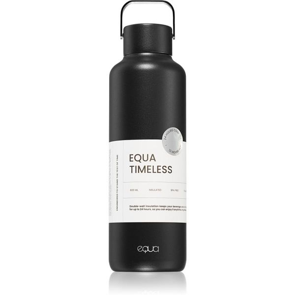 EQUA Equa Timeless Thermo термобутилка малка боя Dark 600 мл.