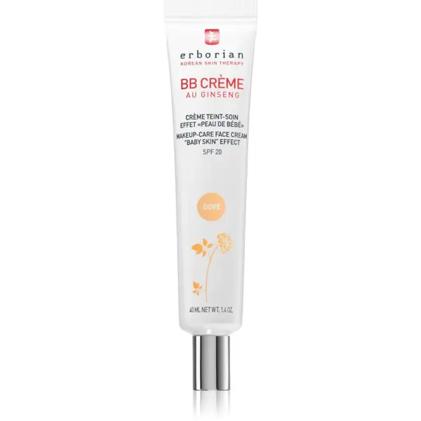 Erborian Erborian BB Cream тониращ крем за съвършен вид на кожата на лицето SPF 20 големи опаковки цвят Doré 40 мл.