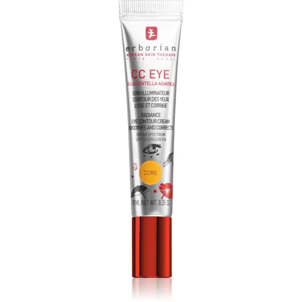 Erborian Erborian CC Eye тониращ крем за околоочната зона с изглаждащ ефект SPF 20 цвят Doré 10 мл.