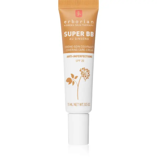 Erborian Erborian Super BB Covering Care-Cream ВВ крем за безупречен изравнен тен на кожата малка опаковка цвят Caramel 15 мл.