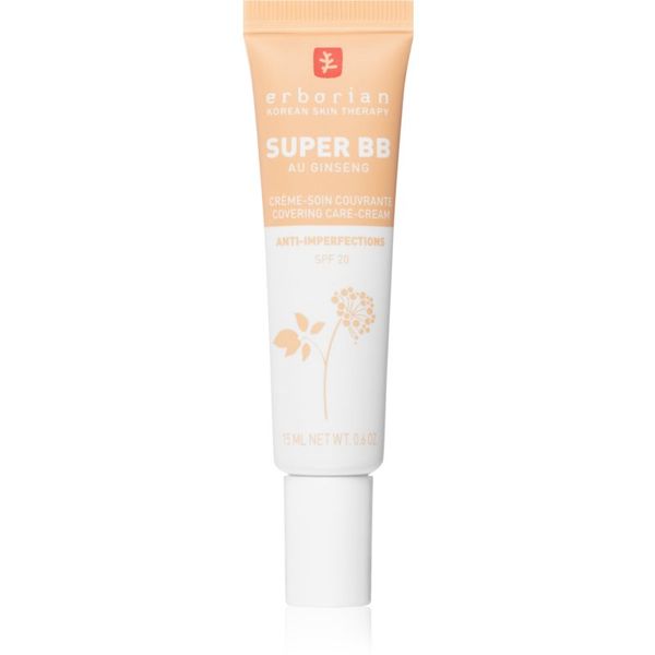 Erborian Erborian Super BB ВВ крем за безупречен изравнен тен на кожата малка опаковка цвят Dore 15 мл.