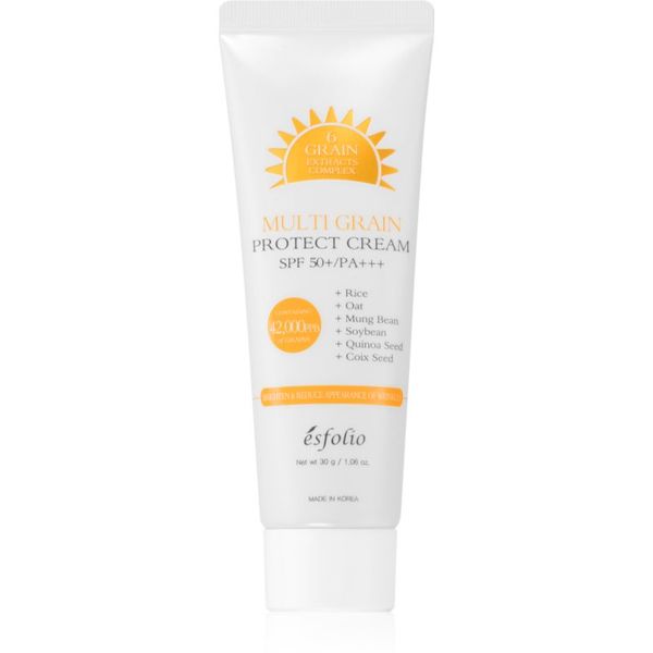 esfolio esfolio Protect Cream Multi Grain озаряващ слънцезащитен крем SPF 50+ 30 гр.
