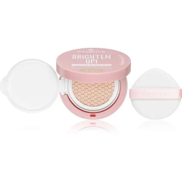 essence essence BRIGHTEN UP! Cushion Foundation фон дьо тен в гъба цвят 10 Honey 12 гр.