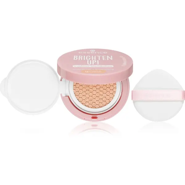 essence essence BRIGHTEN UP! Cushion Foundation фон дьо тен в гъба цвят 12 Creme 12 гр.