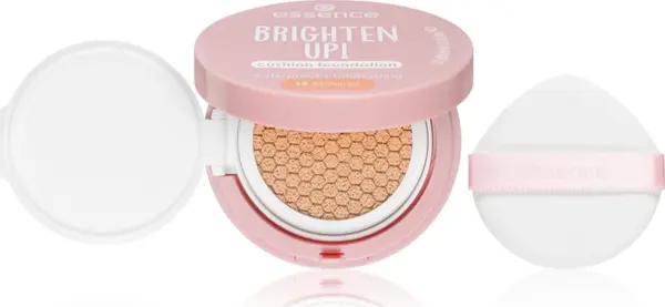 essence essence BRIGHTEN UP! Cushion Foundation фон дьо тен в гъба цвят 13 Almond 12 гр.