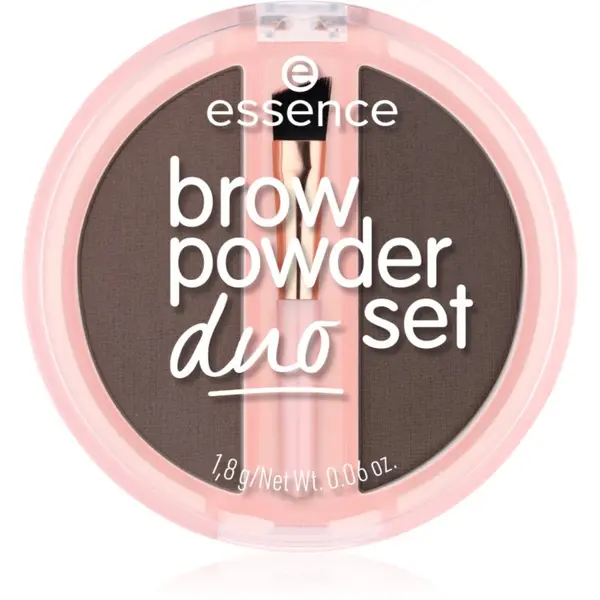 essence essence Brow Powder Duo комплект за вежди цвят 03 Dark 1.8 гр.