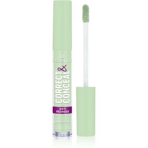 essence essence CORRECT & CONCEAL коректор против зачервяване цвят 100 Universal 100 мл.