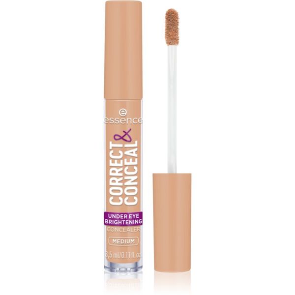 essence essence CORRECT & CONCEAL озаряващ коректор против тъмни кръгове под очите цвят 20 Medium 3 мл.