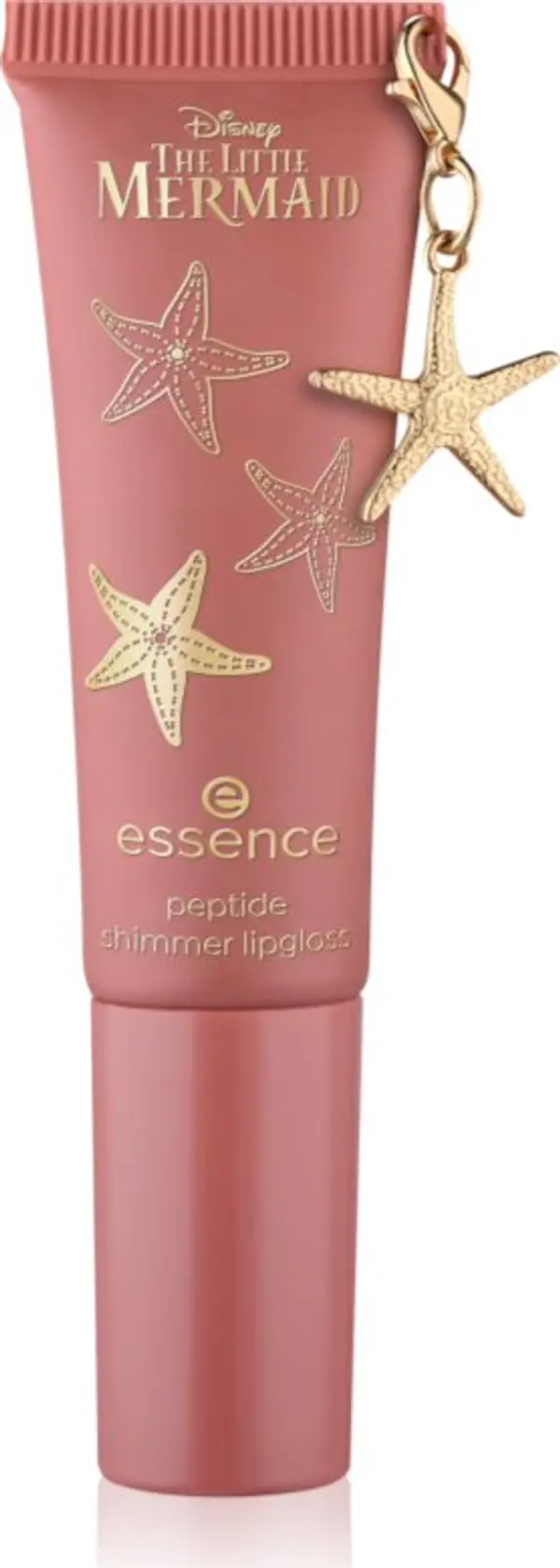 essence essence Disney The Little Mermaid блясък за устни с блестящи частици с пептиди цвят 02 Seaside Romance 10 мл.