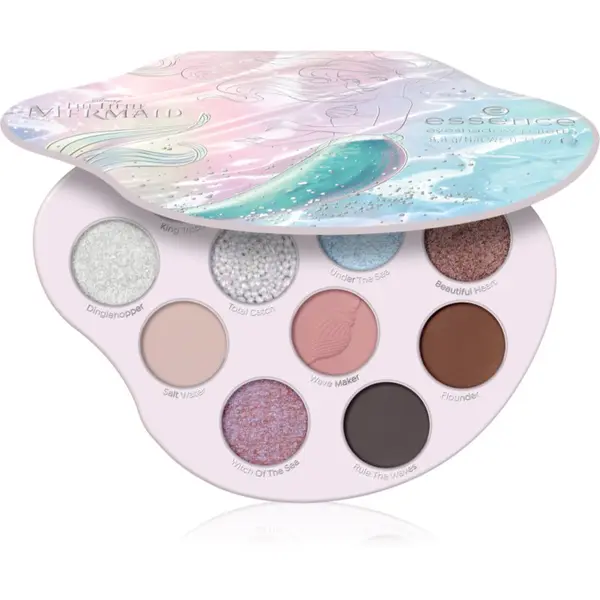 essence essence Disney The Little Mermaid палитра сенки за очи цвят 02 Mermaids Have More Fun 8.8 гр.
