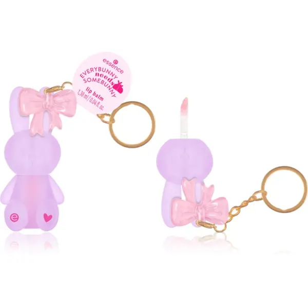 essence essence EVERYBUNNY needs SOMEBUNNY балсам за устни с блясък цвят 01 Hop Into Happiness 1.38 мл.