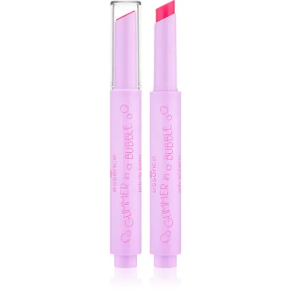 essence essence GLIMMER IN A BUBBLE тониращ балсам за устни с гел текстура цвят 01 Chasing Bubbles 1.6 гр.