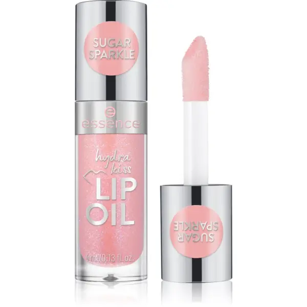 essence essence Hydra Kiss хидратиращо олио за устни цвят 10 Sugar Sparkle 4 мл.