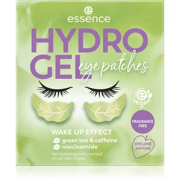 essence essence HYDRO GEL хидрогелна маска за околоочната област Eye Love Matcha 1 чифт