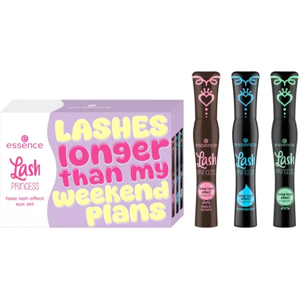 essence essence Lash PRINCESS false lash effect eye set комплект спирали за ефект на изкуствени мигли
