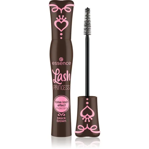 essence essence Lash PRINCESS спирала за ефект на изкуствени мигли цвят Black Brown 12 мл.