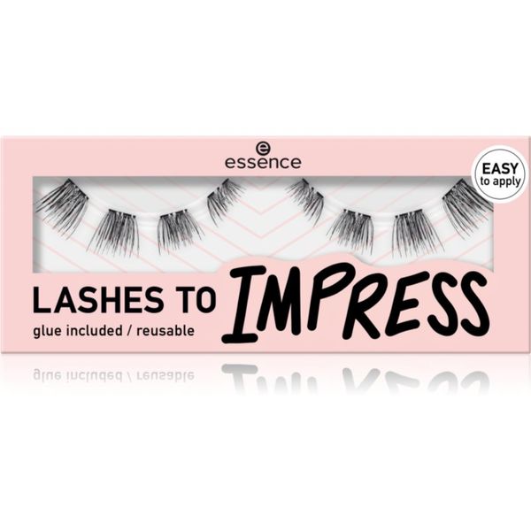 Essence Essence LASHES TO IMPRESS изкуствени мигли с лепило 8 бр.