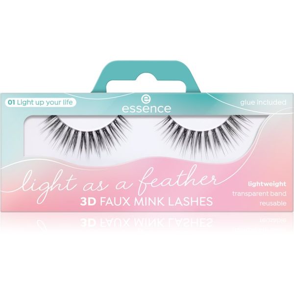Essence Essence Light as a feather 3D faux mink изкуствени мигли 01 Light Up Your Life 2 бр.
