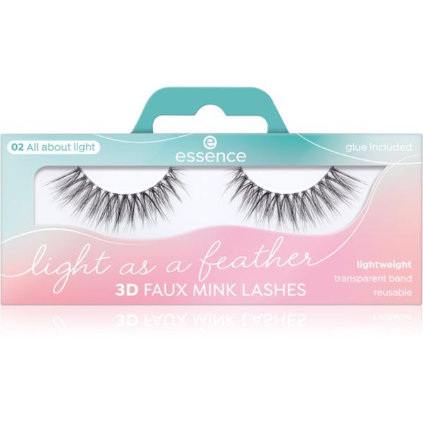 Essence Essence Light as a feather 3D faux mink изкуствени мигли 02 All about light 2 бр.