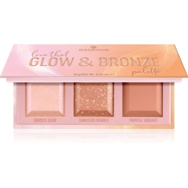 Essence Essence love that GLOW & BRONZE контурираща палитра за лице 16 гр.