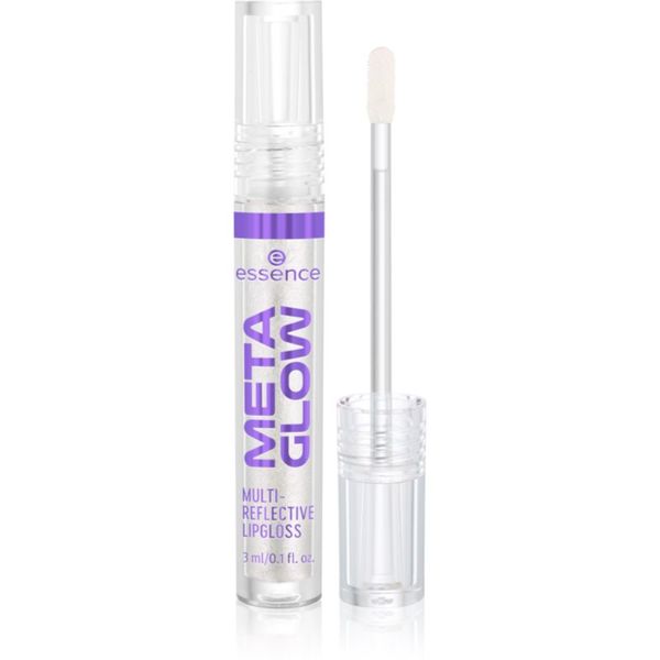 Essence Essence META GLOW MULTI-REFLECTIVE гланц за устни холографичен ефект цвят 01 Cyber Space 3 мл.