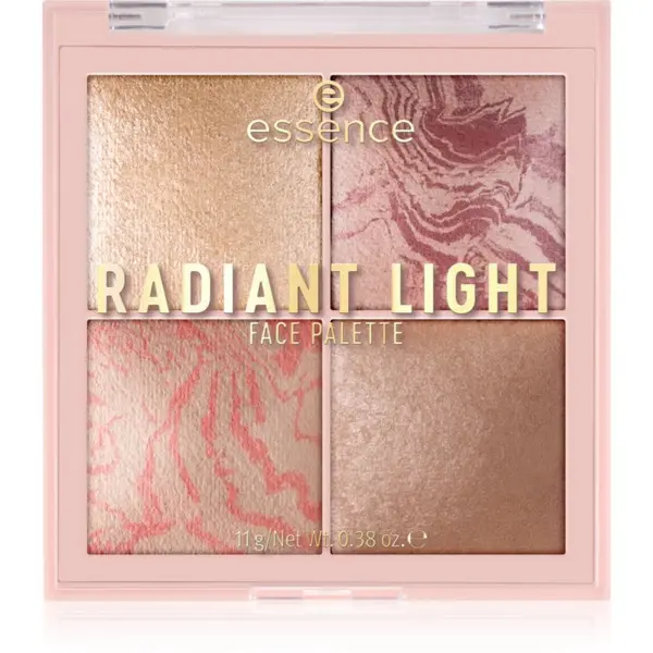 essence essence Radiant Light палитра с хайлайтъри и ружове цвят Glow Icon 11 гр.