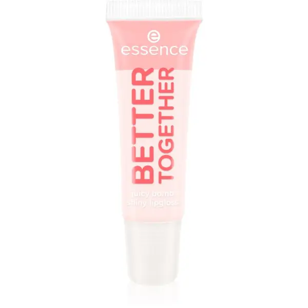 essence essence Say It With Juicy Better Together блясък за устни с блестящи частици цвят 01 Lovely Litchi 10 мл.