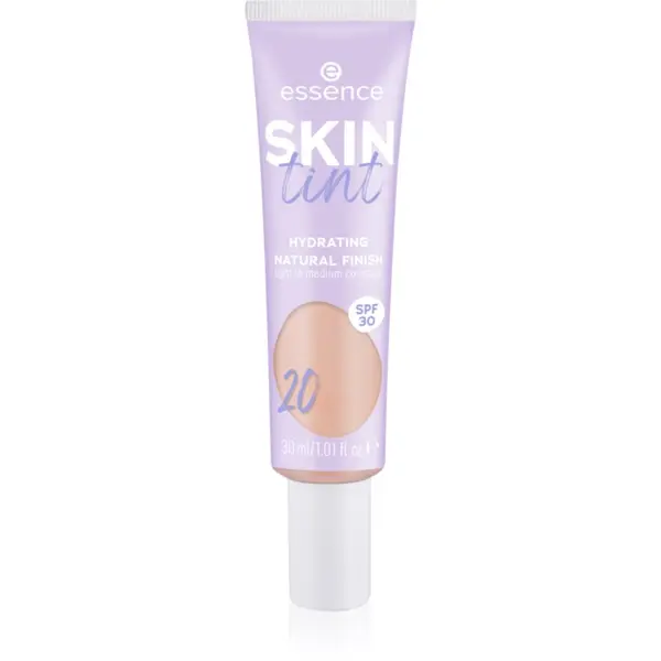 essence essence SKIN tint лек хидратиращ фон дьо тен SPF 30 цвят 20 30 мл.
