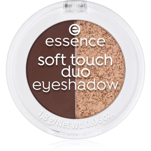 essence essence Soft Touch Duo дуо сенки за очи цвят 04 Mocha Muse 1 гр.