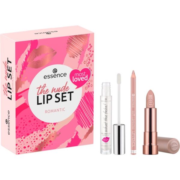 Essence essence The Nude Lip Set подаръчен комплект Romantic(за устни)