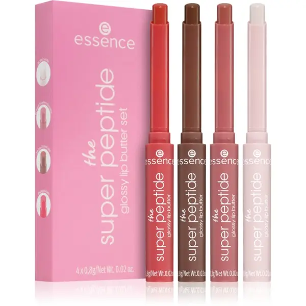 essence essence the super peptide glossy lip butter set комплект за устни