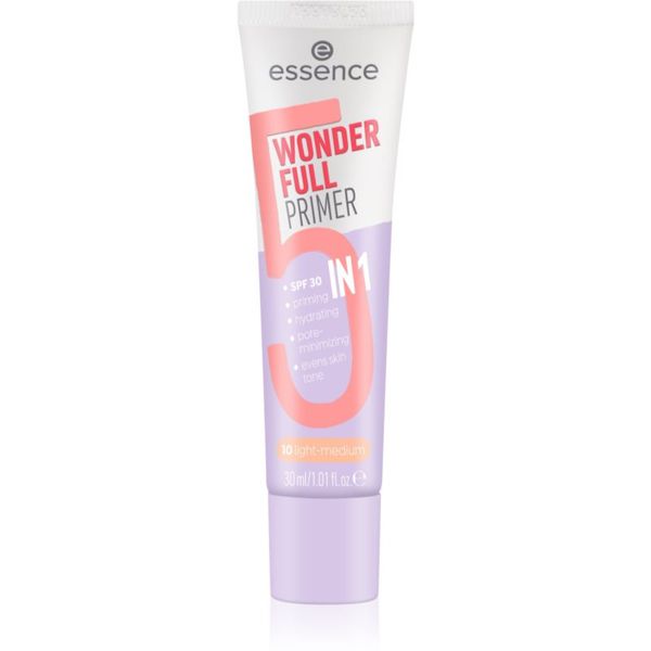 essence essence WONDER FULL тонираща основа под фон дьо тен 5 в 1 цвят 10 Light Medium 30 мл.