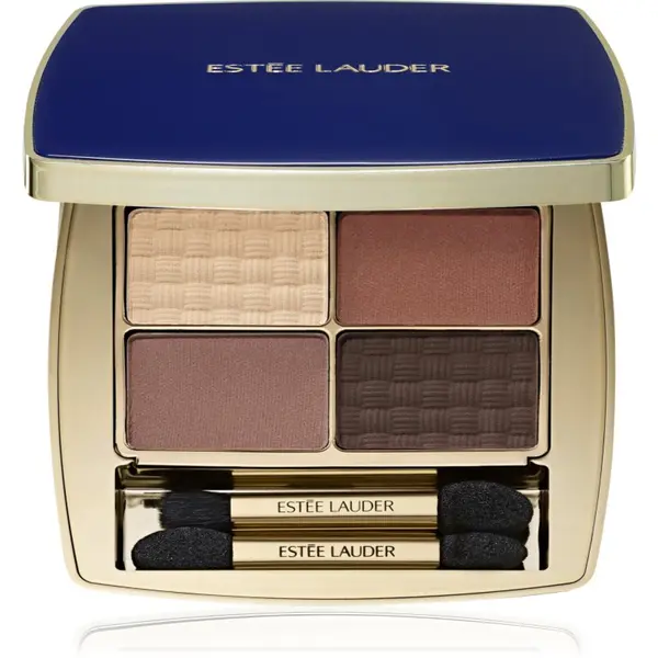 Estée Lauder Estée Lauder Pure Color The Essential Eyeshadow Quad палитра сенки за очи с апликатор цвят Gallery Hop 4 гр.