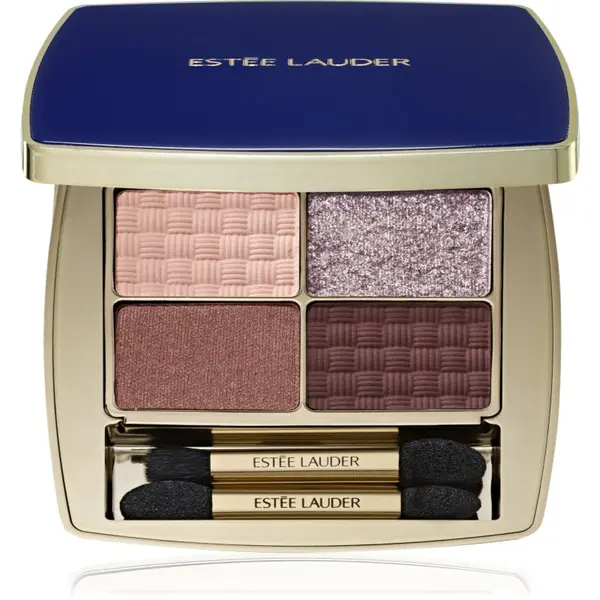 Estée Lauder Estée Lauder Pure Color The Essential Eyeshadow Quad палитра сенки за очи с апликатор цвят Power Brunch 4 гр.