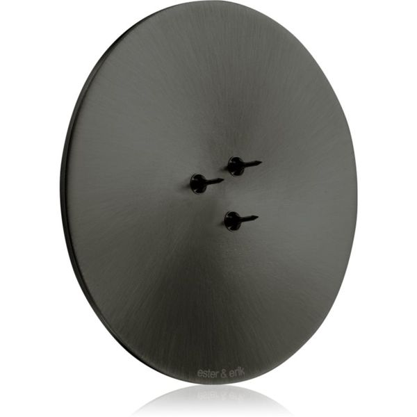 ester & erik ester & erik accessories candle plates свещник за ароматна свещ matt black 9 см