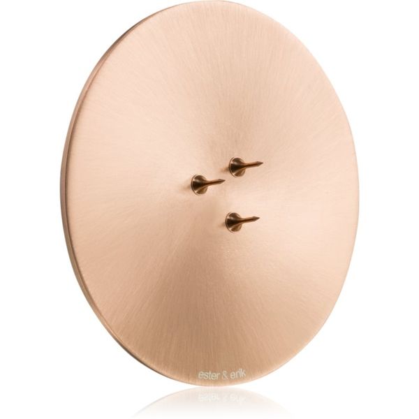 ester & erik ester & erik accessories candle plates свещник за ароматна свещ matt rose gold 9 см