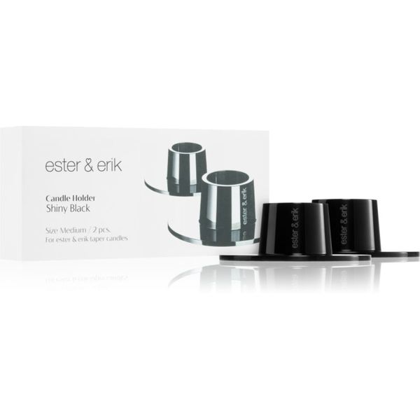ester & erik ester & erik accessories shiny black свещник 2 бр.